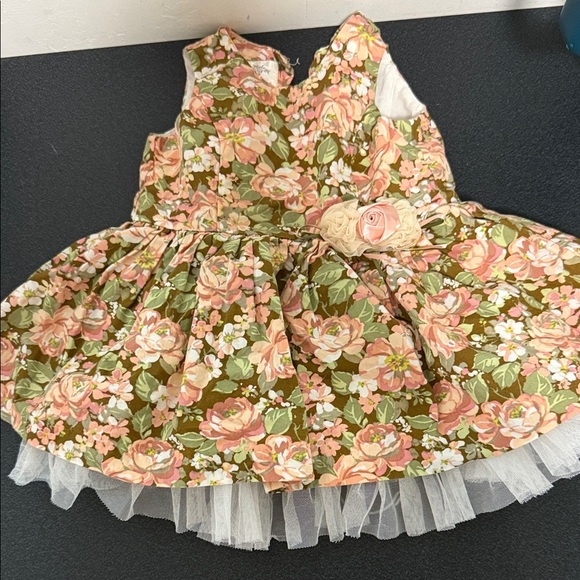 Laura Ashley Floral Dress with Pink and Cream Accents - Picture 1 of 2